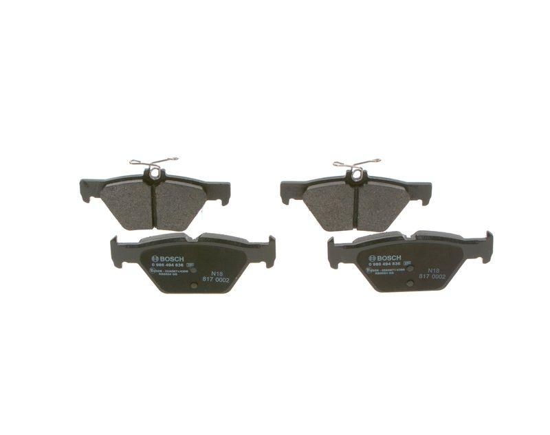 BOSCH Bremsbelagsatz, Scheibenbremse 0 986 494 836