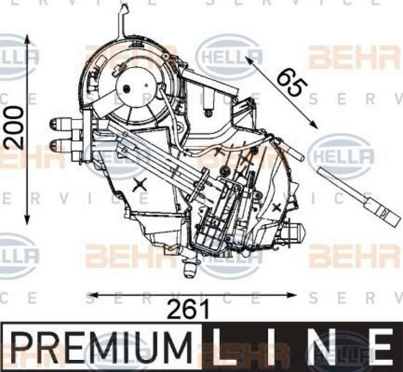 HELLA Evaporator, air conditioning BEHR HELLA SERVICE *** PREMIUM LINE ***