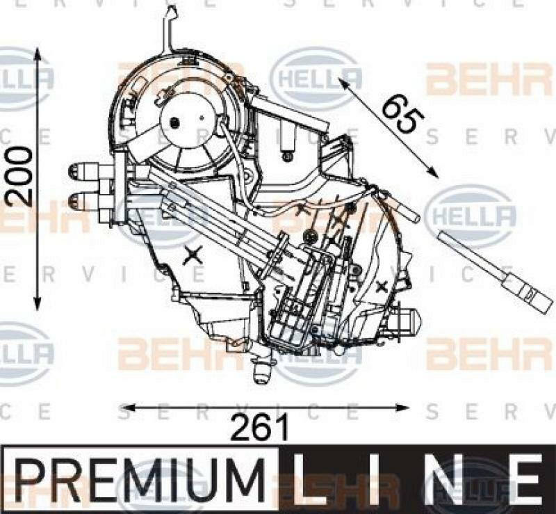 HELLA Verdampfer, Klimaanlage BEHR HELLA SERVICE *** PREMIUM LINE ***