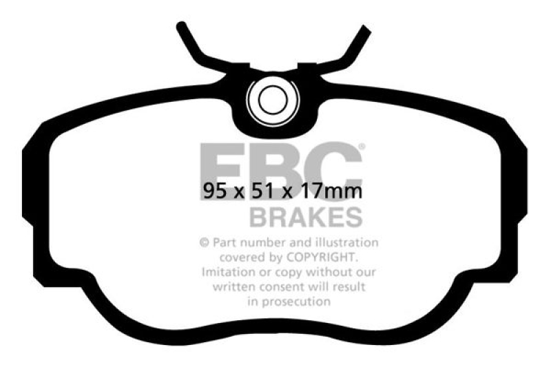 EBC Brakes High Performance Brake Pad Set