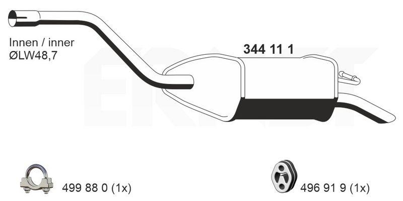 ERNST Endschalld&auml;mpfer 344111