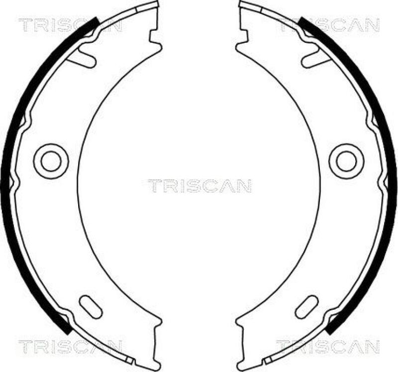 TRISCAN Brake Shoe Set, parking brake