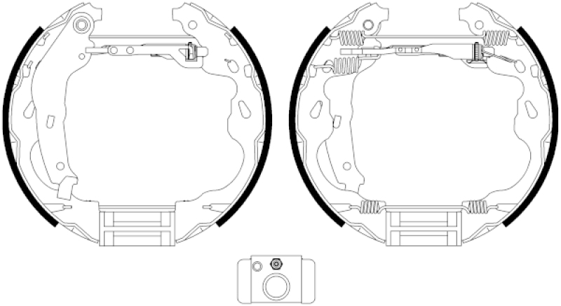 HELLA Bremsbackensatz Shoe Kit Pro