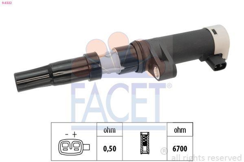 FACET Zündspule Made in Italy - OE Equivalent
