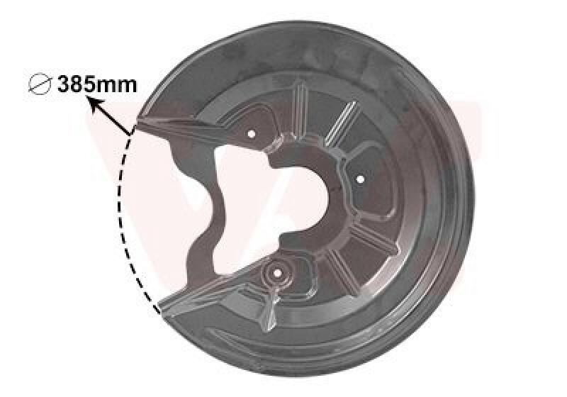 VAN WEZEL Splash Panel, brake disc