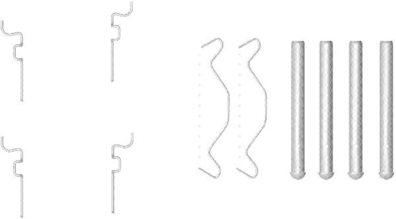 HELLA Zubeh&ouml;rsatz, Scheibenbremsbelag 8DZ 355 203-221