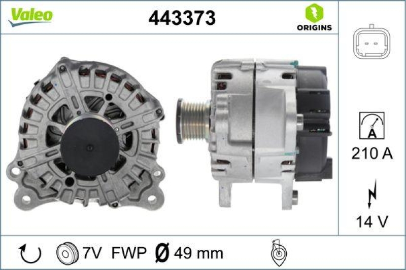VALEO Generator VALEO ORIGINS NEW OE TECHNOLOGIE
