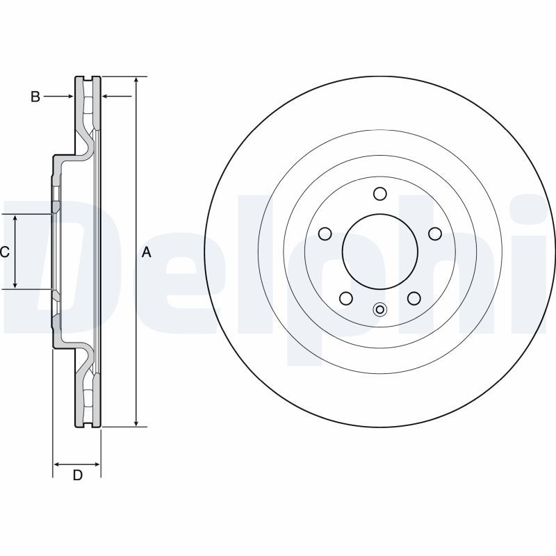 2x DELPHI Bremsscheibe