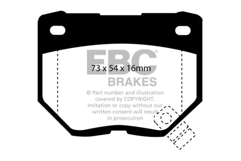 EBC Brakes High Performance Brake Pad Set