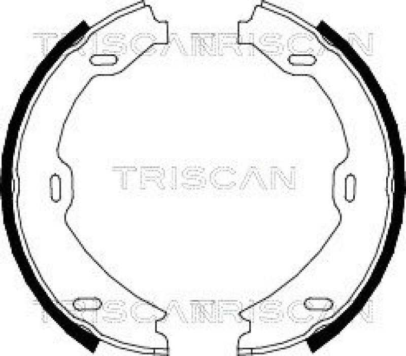 TRISCAN Brake Shoe Set, parking brake