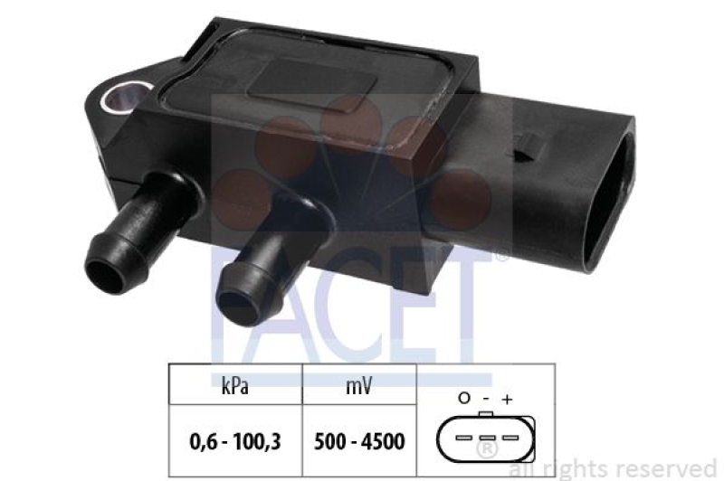 FACET Air Pressure Sensor, height adaptation Made in Italy - OE Equivalent