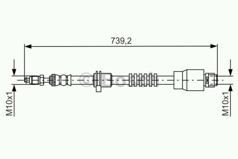 BOSCH Bremsschlauch 1 987 481 677
