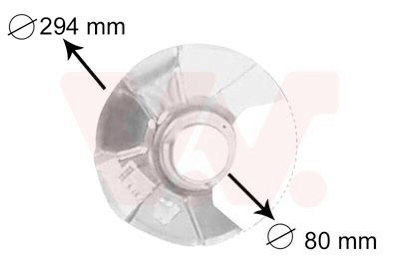 VAN WEZEL Splash Panel, brake disc