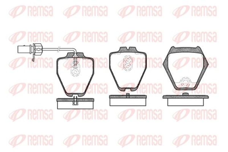 REMSA Brake Pad Set, disc brake