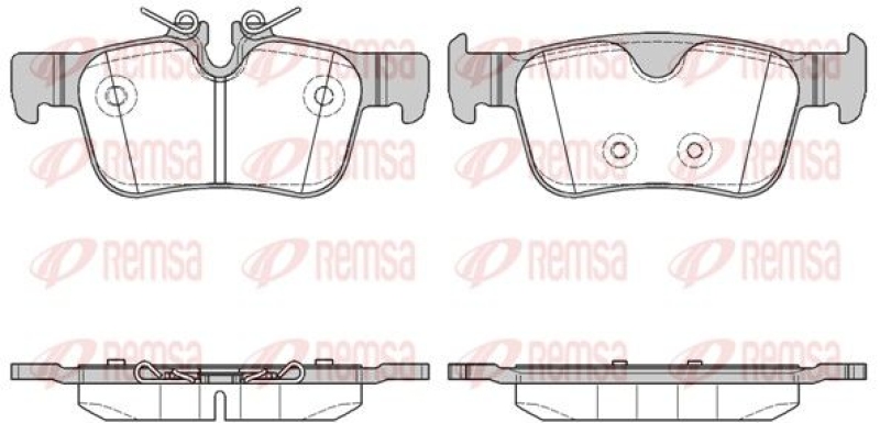 REMSA Brake Pad Set, disc brake