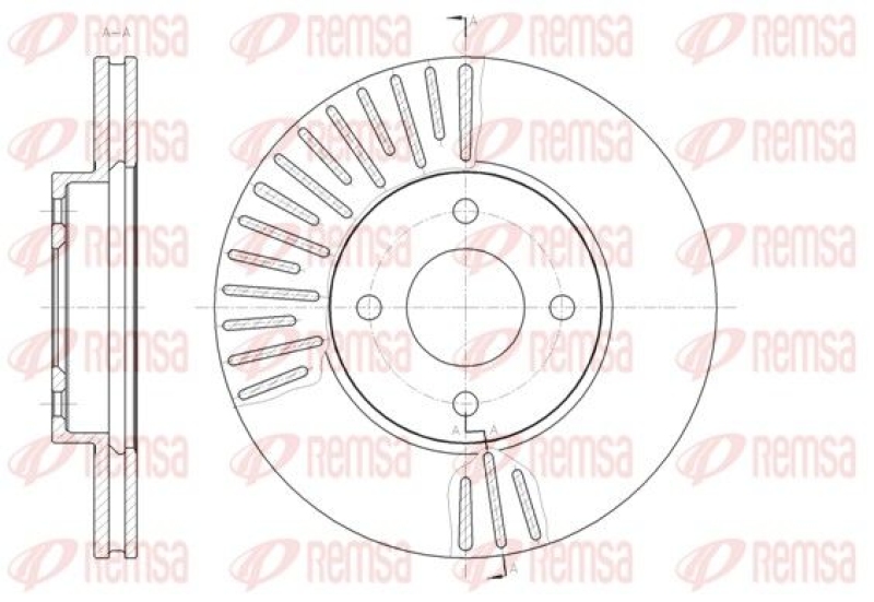 2x REMSA Brake Disc