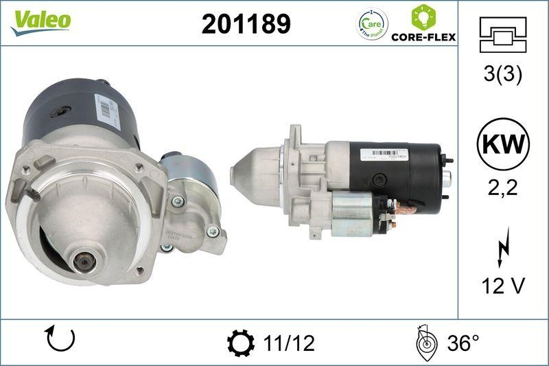 VALEO Starter VALEO CORE-FLEX 201189