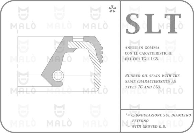 AKRON-MALÒ Wellendichtring, Kurbelwelle