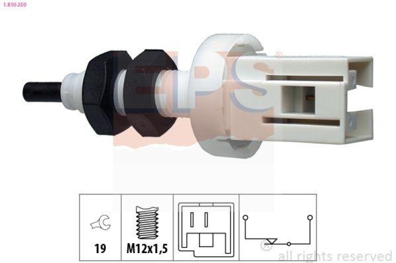 EPS Bremslichtschalter Made in Italy - OE Equivalent