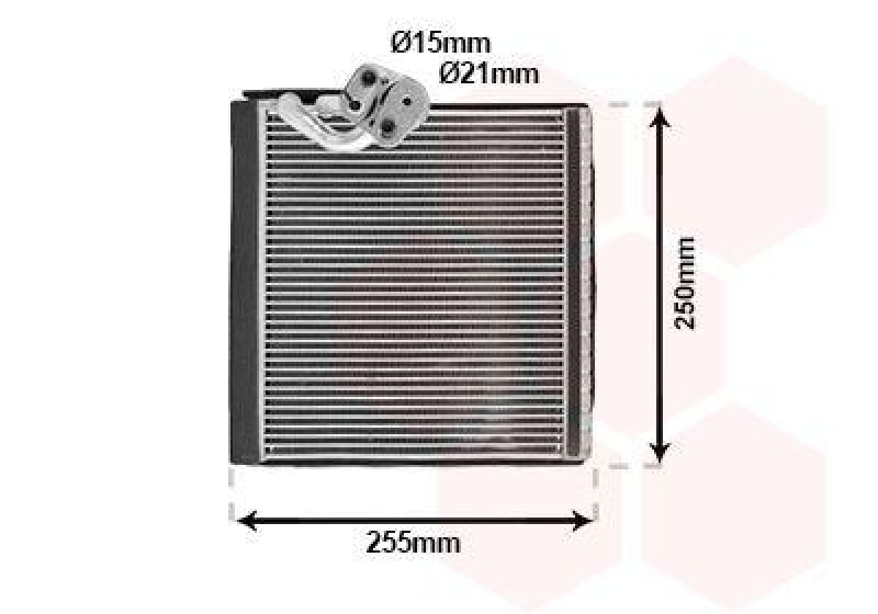 VAN WEZEL Verdampfer, Klimaanlage