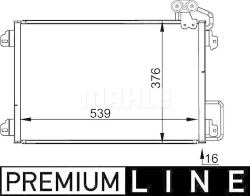 MAHLE Kondensator, Klimaanlage BEHR *** PREMIUM LINE ***