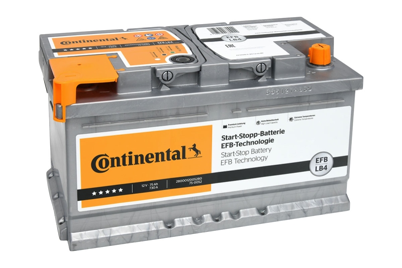 Continental Starterbatterie Start-Stop 75Ah 730A EFB