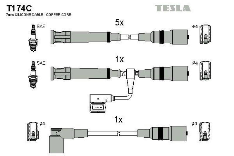 TESLA Ignition Cable Kit