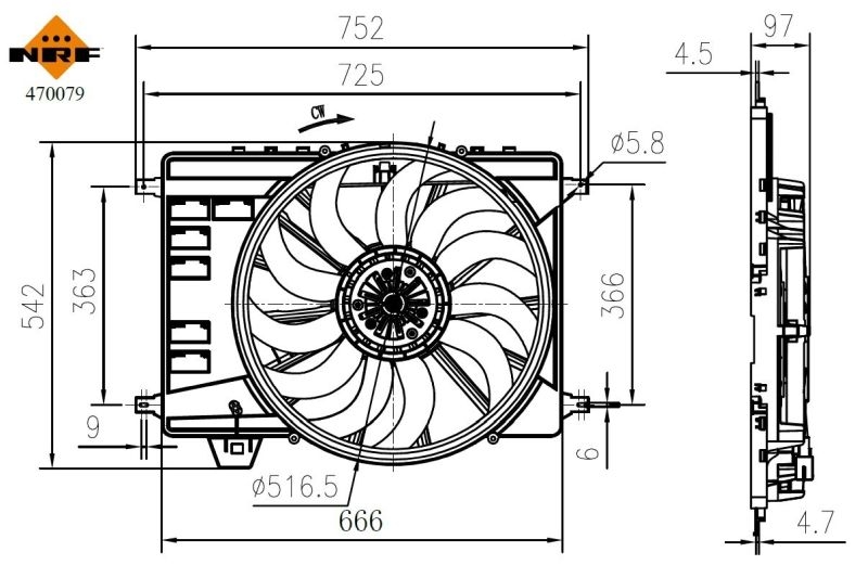 NRF Fan, engine cooling