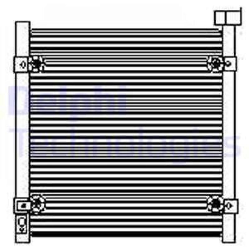 DELPHI Condenser, air conditioning