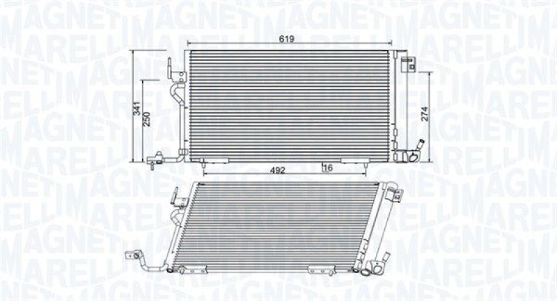 MAGNETI MARELLI Condenser, air conditioning