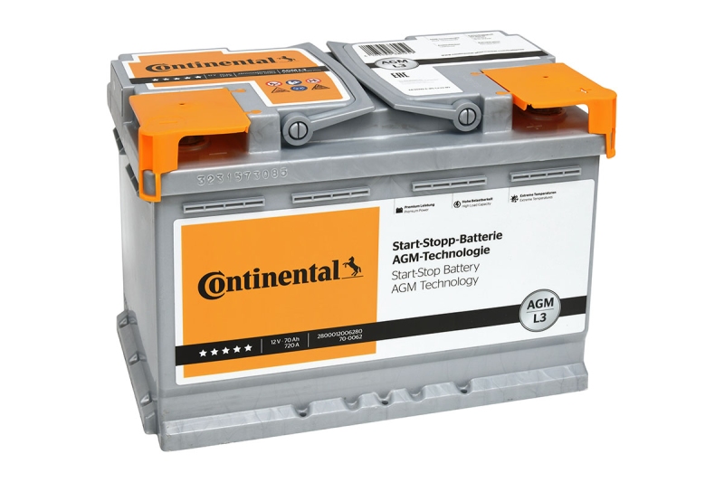 Continental Starterbatterie Start-Stop 70Ah 720A AGM