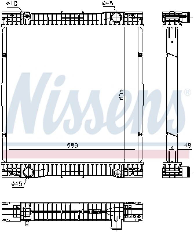 NISSENS Kühler, Motorkühlung