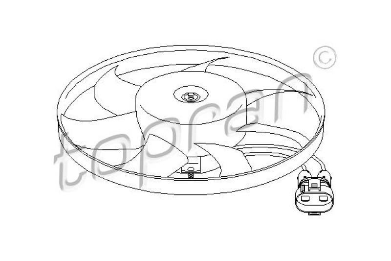 TOPRAN Fan, engine cooling