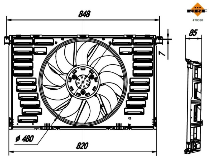 NRF Fan, engine cooling