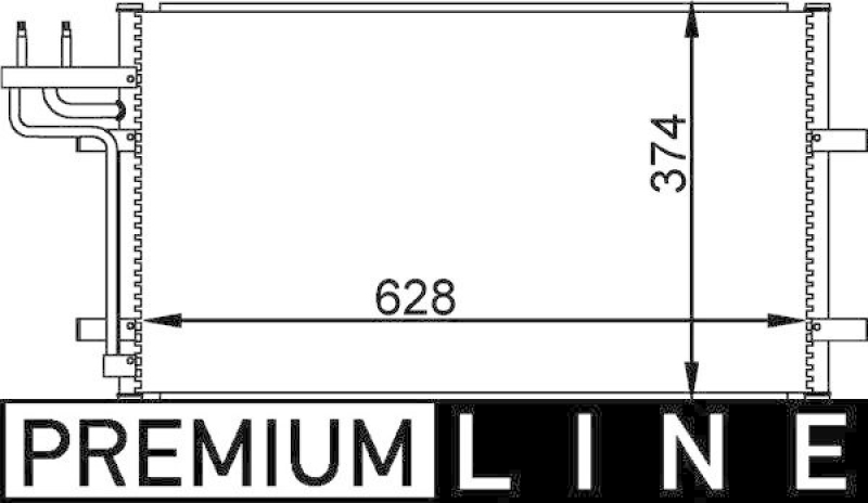MAHLE Condenser, air conditioning BEHR *** PREMIUM LINE ***