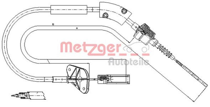 METZGER Clutch Cable COFLE