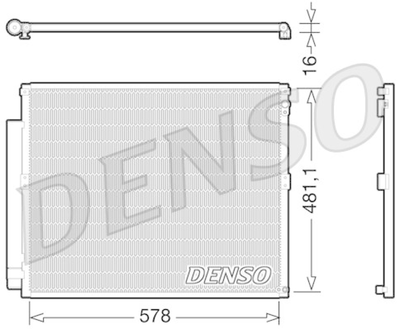DENSO Kondensator, Klimaanlage DCN50017