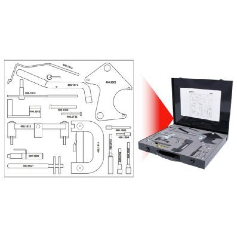 KS TOOLS Adjustment Tool Set, valve timing