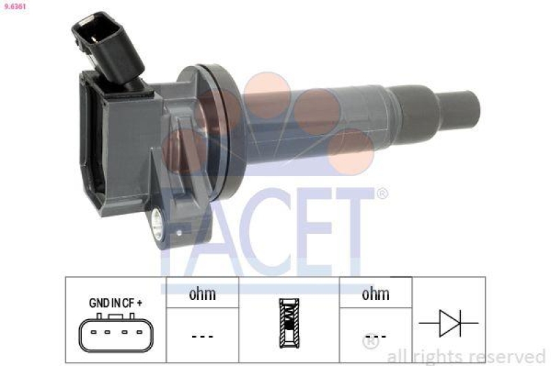 FACET Ignition Coil Made in Italy - OE Equivalent