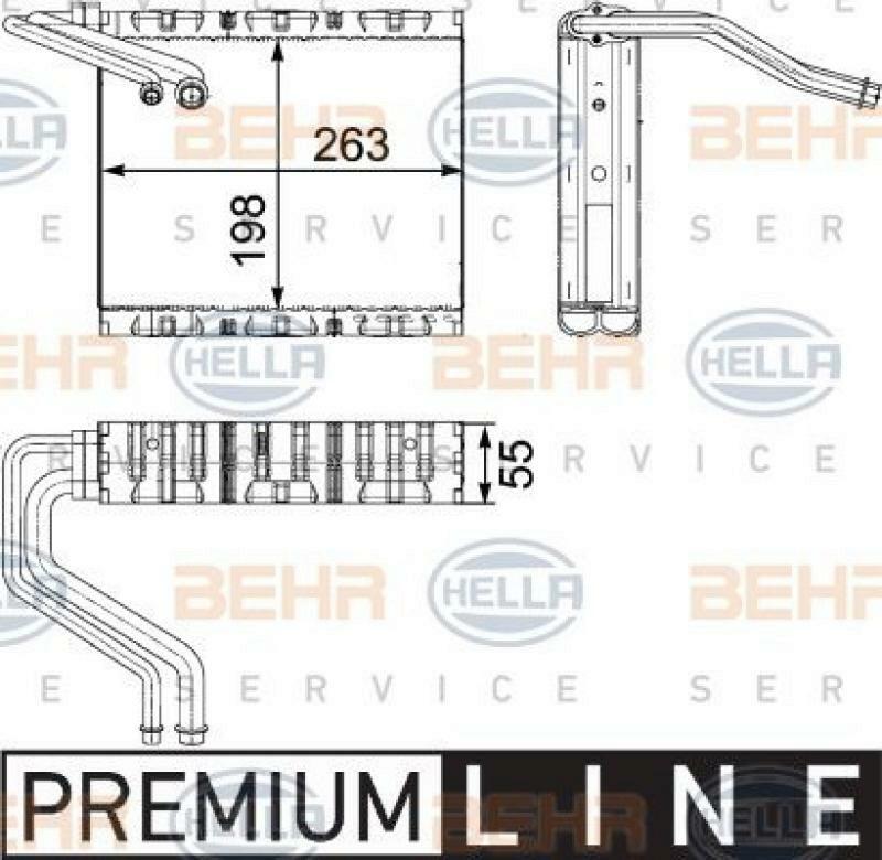 HELLA Verdampfer, Klimaanlage BEHR HELLA SERVICE *** PREMIUM LINE *** 8FV 351 330-511