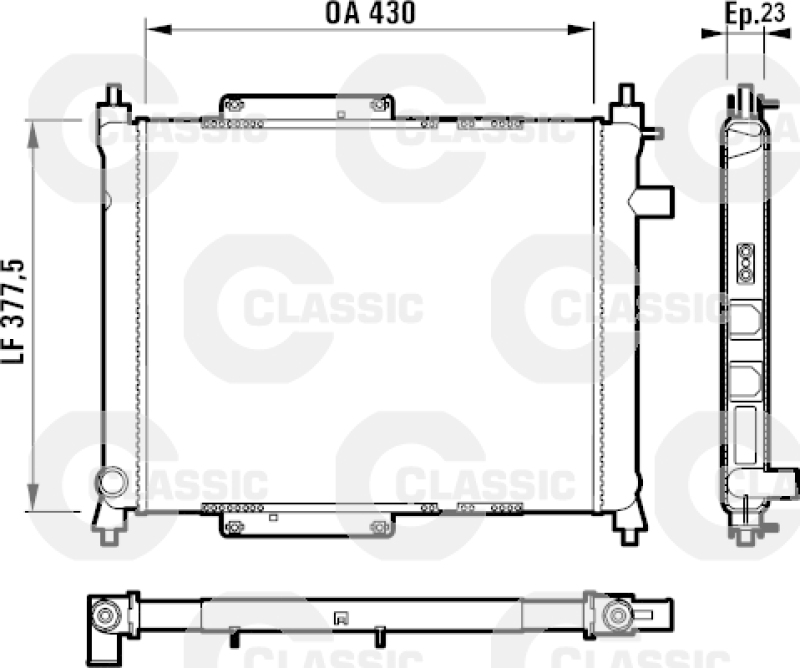 VALEO Kühler, Motorkühlung VALEO CLASSIC