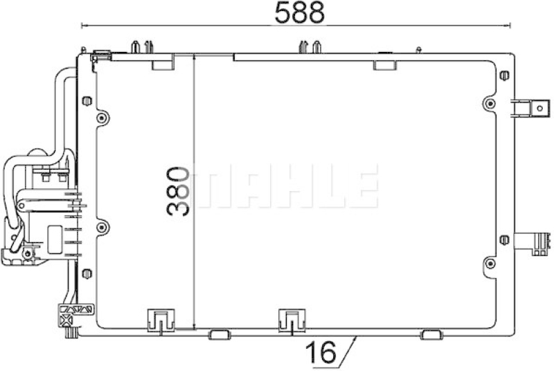 MAHLE Kondensator, Klimaanlage BEHR