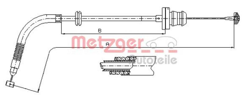 METZGER Accelerator Cable COFLE