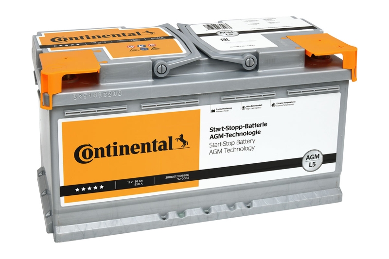 CONTINENTAL Starterbatterie START-STOP-BATTERIE AGM