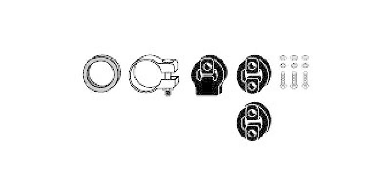 HJS Mounting Kit, exhaust system