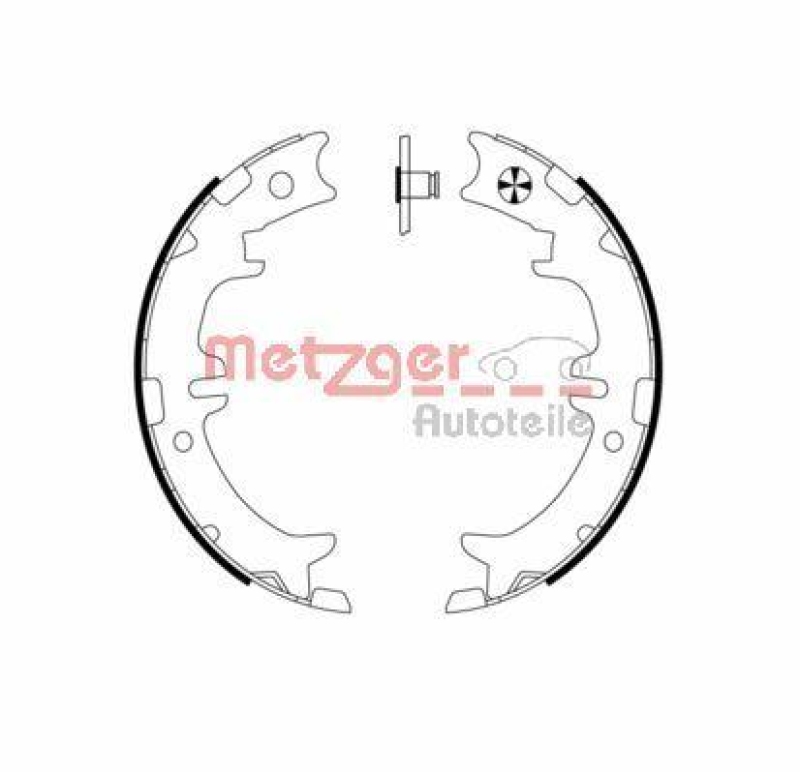 METZGER Brake Shoe Set, parking brake