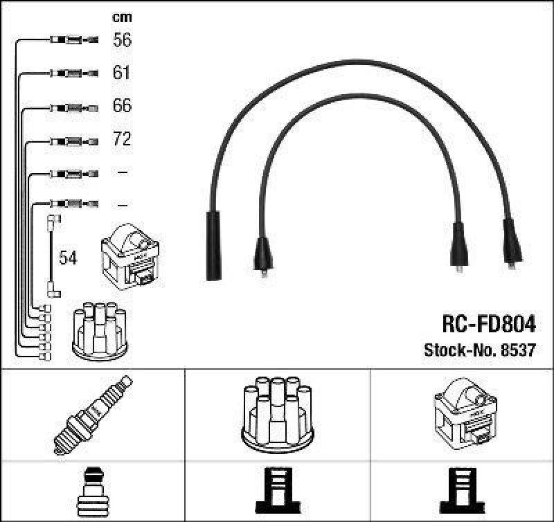NGK Ignition Cable Kit