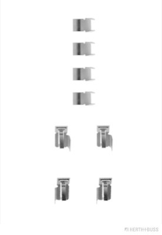 HERTH+BUSS JAKOPARTS Accessory Kit, disc brake pad