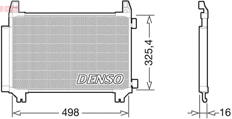 DENSO Kondensator, Klimaanlage DCN50028