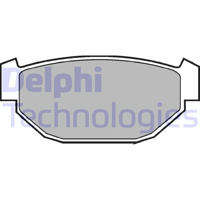 DELPHI Bremsbelagsatz, Scheibenbremse LP549
